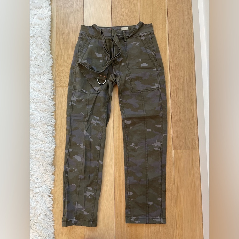 Anthropologie camo utility pants